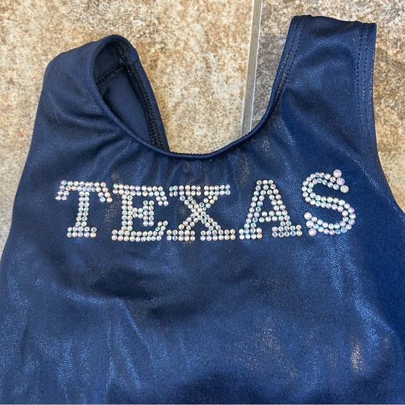 GK Navy Blue CL Texas Leotard gymnastics Leo - Picture 3 of 6